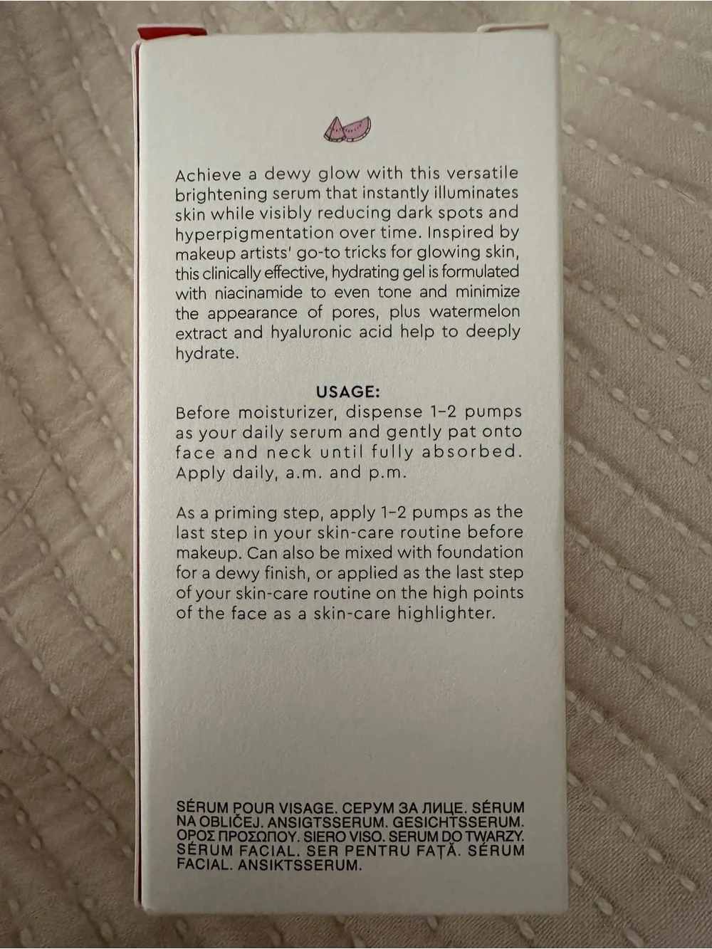 NWT Glow Recipe Watermelon Glow Niacinamide Dew Drops